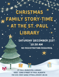 Christmas Family Story-time at the St. Paul Library